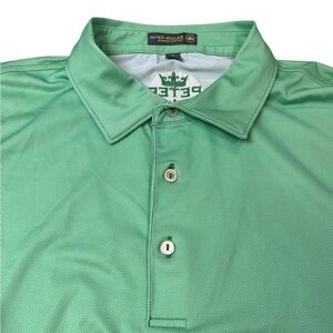Peter Millar Summer Comfort x Glacier Club Men’s Green Polo Golf Shirt XL